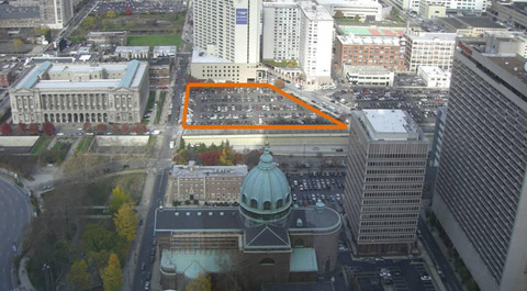 lugar marcado para el templo