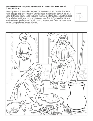 Página de atividades da Primária: Quando o Senhor me pede que eu sacrifique, posso obedecer com fé