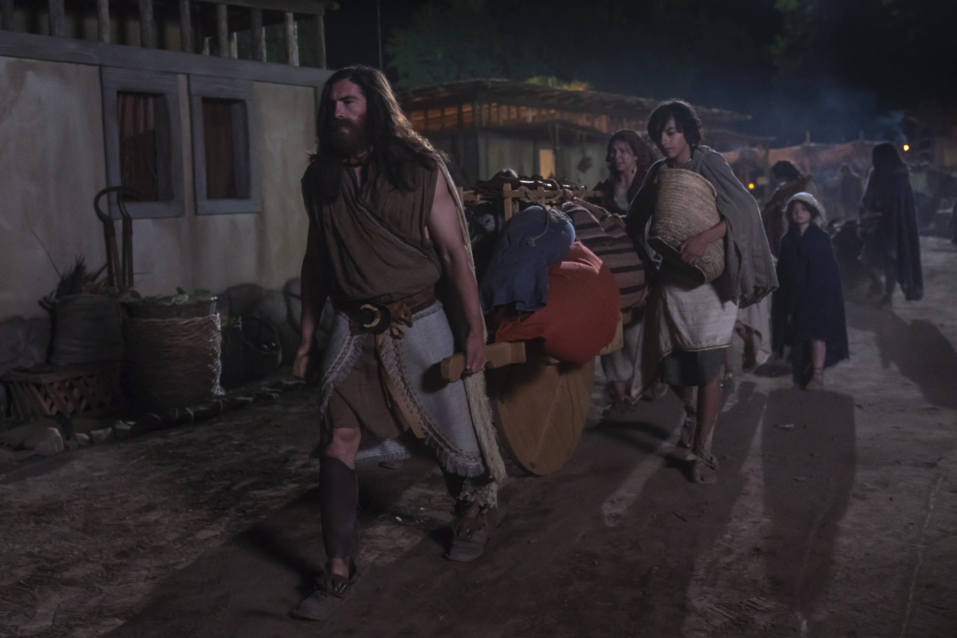 Nephites flee into the wilderness.