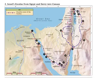 Israel’s exodus from Egypt and entry into Canaan