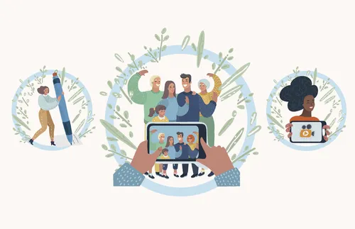 illustrations showing ways to do personal history