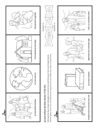 page des activités : je suis enfant de Dieu