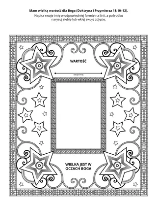 strona z zadaniami: Mam wielką wartość.