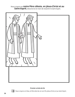 First Article of Faith coloring page