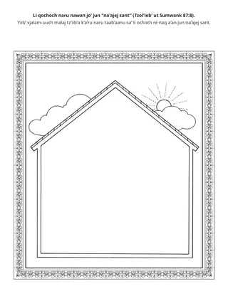 perel re kok’ k’anjel: li wochoch naru nawan jo’ jun na’ajej sant