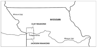 Missouri kaart