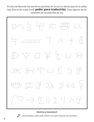 Translation of the Book of Mormon coloring page