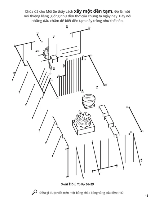 The Tabernacle coloring page