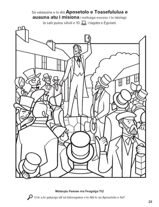 The Apostles Preached the Gospel to All Nations coloring page