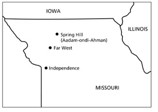 map, western Missouri