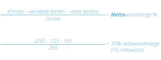Installatie van kerstverlichting: berekening van nettowinstmarge