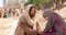 Jesus kneels beside Martha who is grieving.  Outtakes include Jesus standing with a crowd standing behind him, and just photos of Martha.