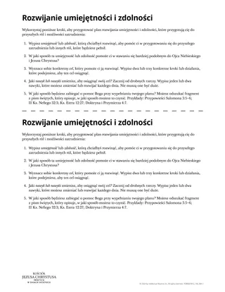 Rozwijanie umiejętności i zdolności