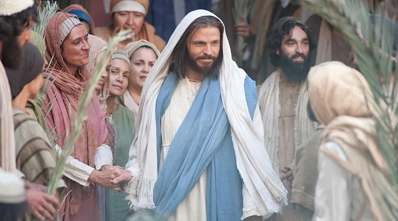 Jesus heals a man at the pool of Bethesda