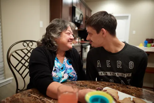 Esther and her son, Matthew