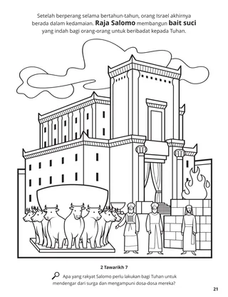 The Temple of Solomon coloring page
