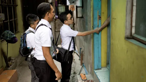 missionary knocking on door