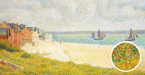 pointillist painting