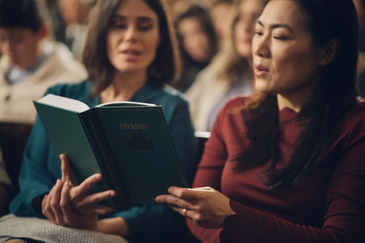 Women singing in Church