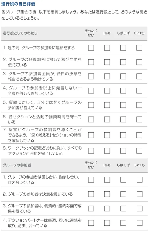 進行役の自己評価