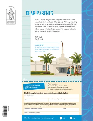 Page from the November 2022 The Friend Magazine.