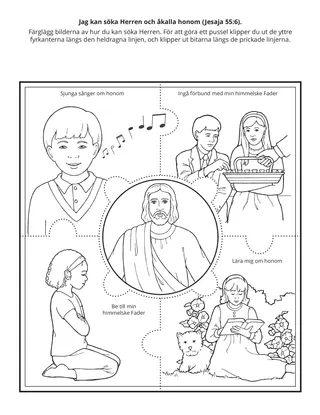 aktivitetssida: Jag kan söka Herren och åkalla honom