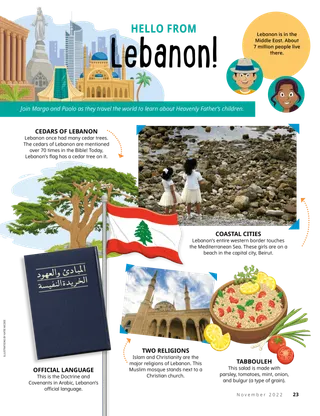 Page from the November 2022 The Friend Magazine.