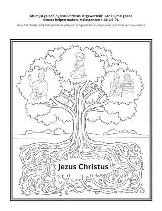 doe-pagina: als mijn geloof in Jezus Christus is geworteld