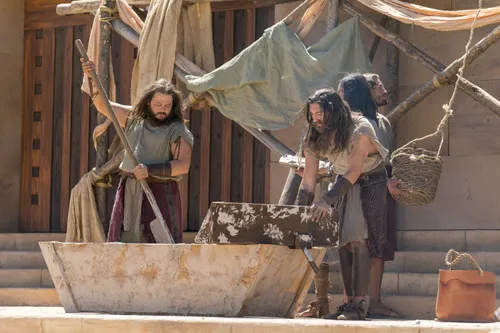 Nephi and Zoram build the temple in the Land of Nephi.