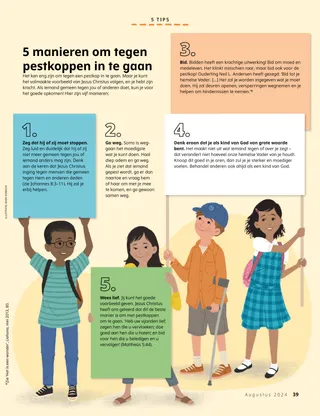 Kinderen houden borden en posters omhoog