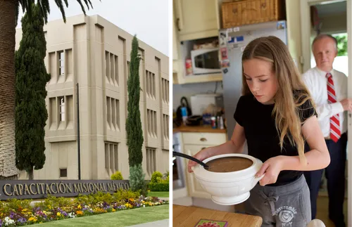 missionary training center; girl cooking