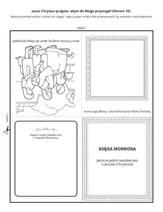 strona z zadaniami: Księga Mormona uczy o Jezusie Chrystusie