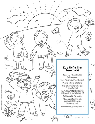 Peesi valivali ʻo ha fānau fiefia ʻi tuʻa