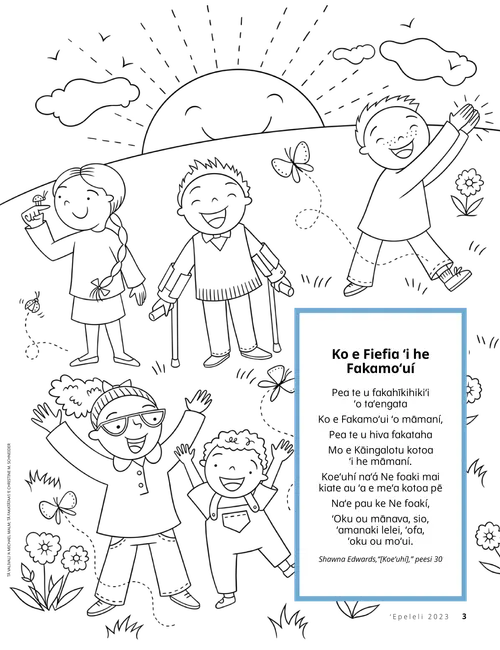 Peesi valivali PDF ʻo ha fānau fiefia ʻi ha tafamoʻunga