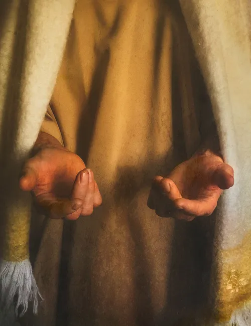 painting of the Savior’s hands