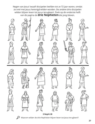 The Twelve Nephite Disciples coloring page