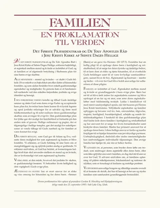 Familien: En proklamation til verden