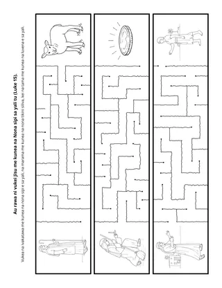 tabana ni taviqaravi: Au rawa ni vukei Jisu ni kunea ka kauta lesu mai na Nona sipi yali tu