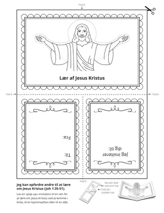 aktivitetsside: lær om Jesus Kristus