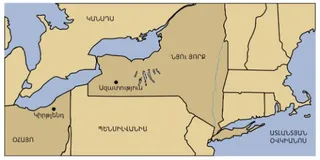 քարտեզ, Նյու Յորք և Օհայո