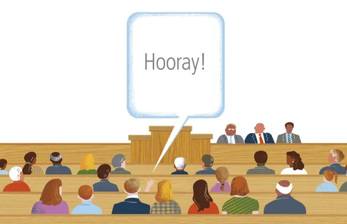 people sitting in church