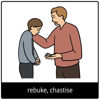 rebuke, chastise gospel symbol