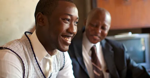 young man and leader