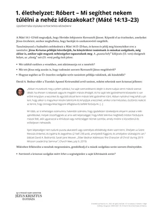 Helping through difficult times handout