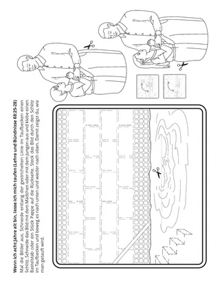 Seite mit der Aktivität: Ich kann mich taufen lassen