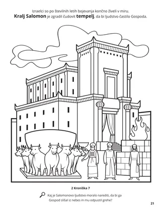 The Temple of Solomon coloring page