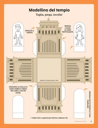 temple cut-out activity