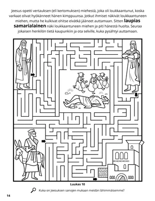 The Good Samaritan coloring page