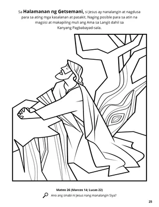 Gethsemane coloring page
