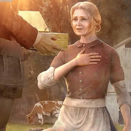 Mary Whitmer sees the gold plates